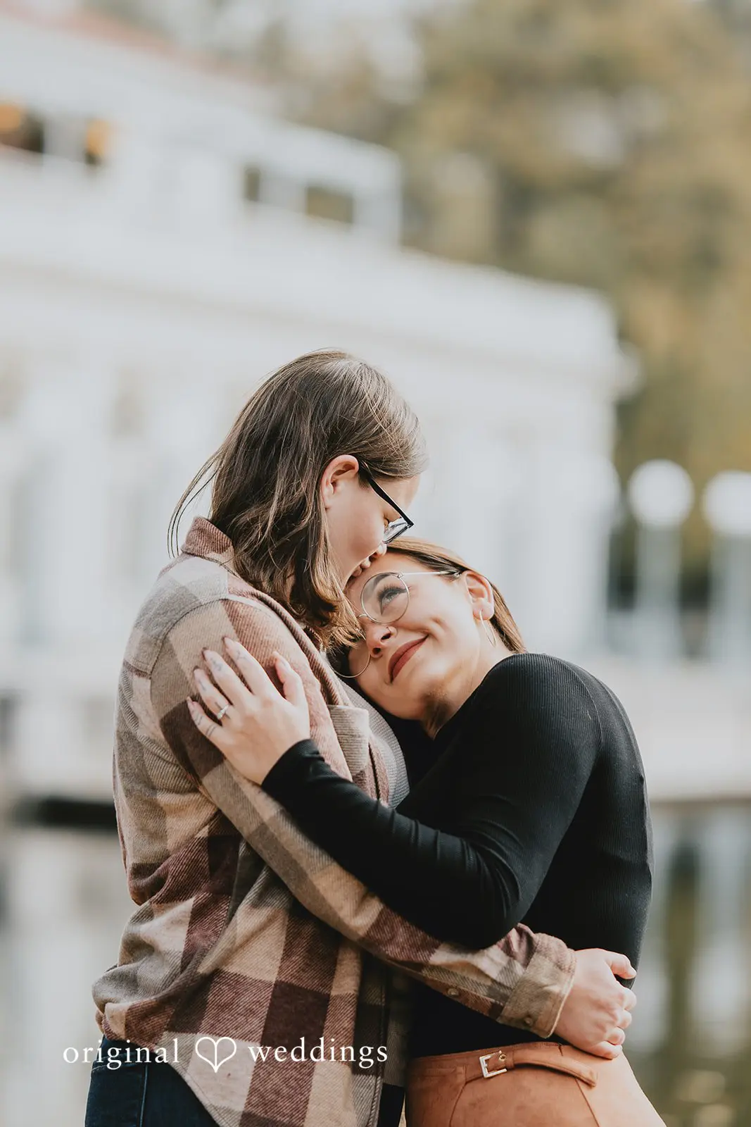A hearty portrait of Alexis and Molly at Prospect Park