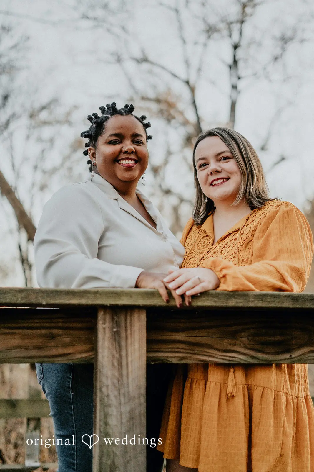 A beautiful portrait of the couple at Queeny Park
