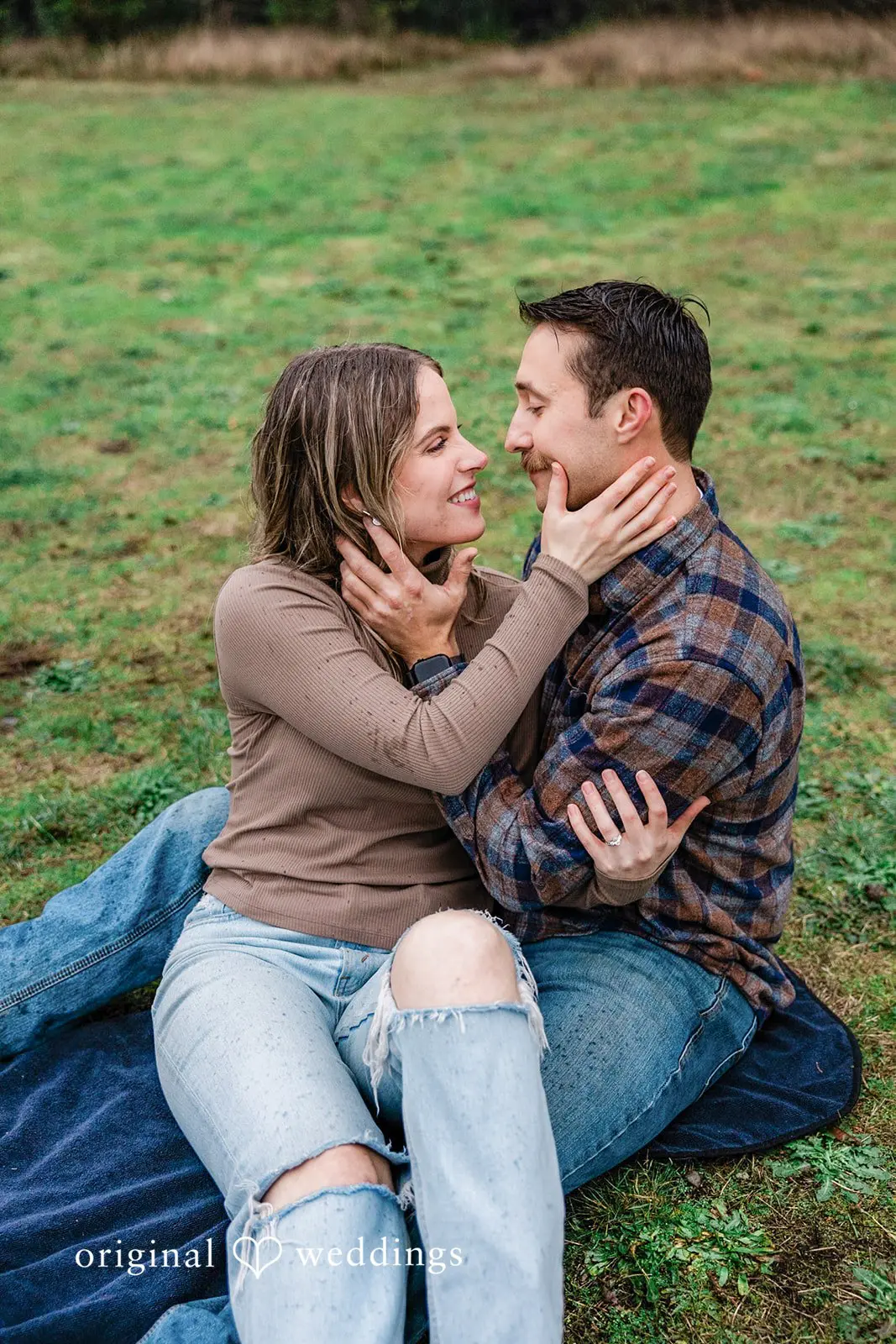 A hearty portrait of the couple that shows their deep connection