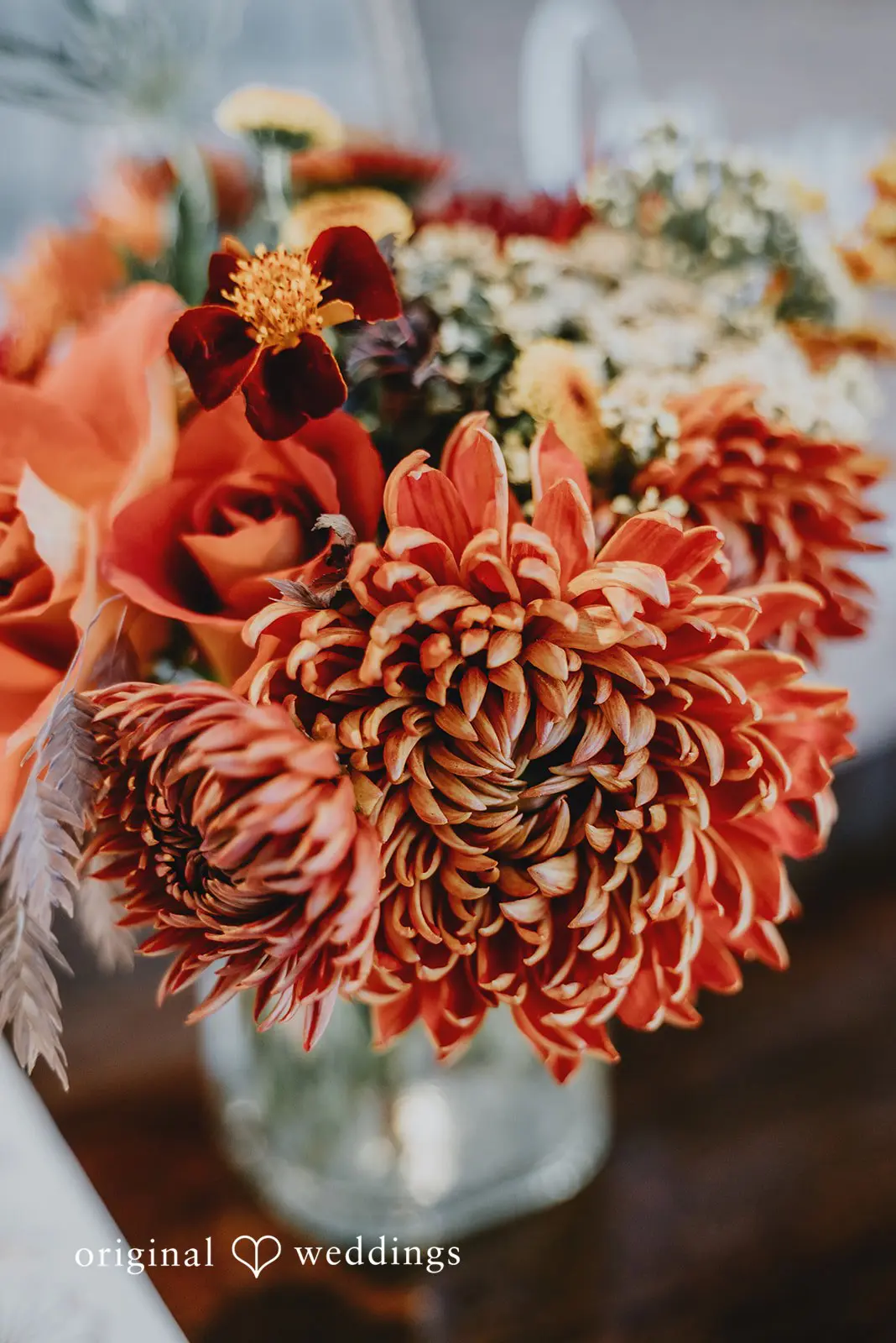 A huge flower at The Black Pearl's wedding reception