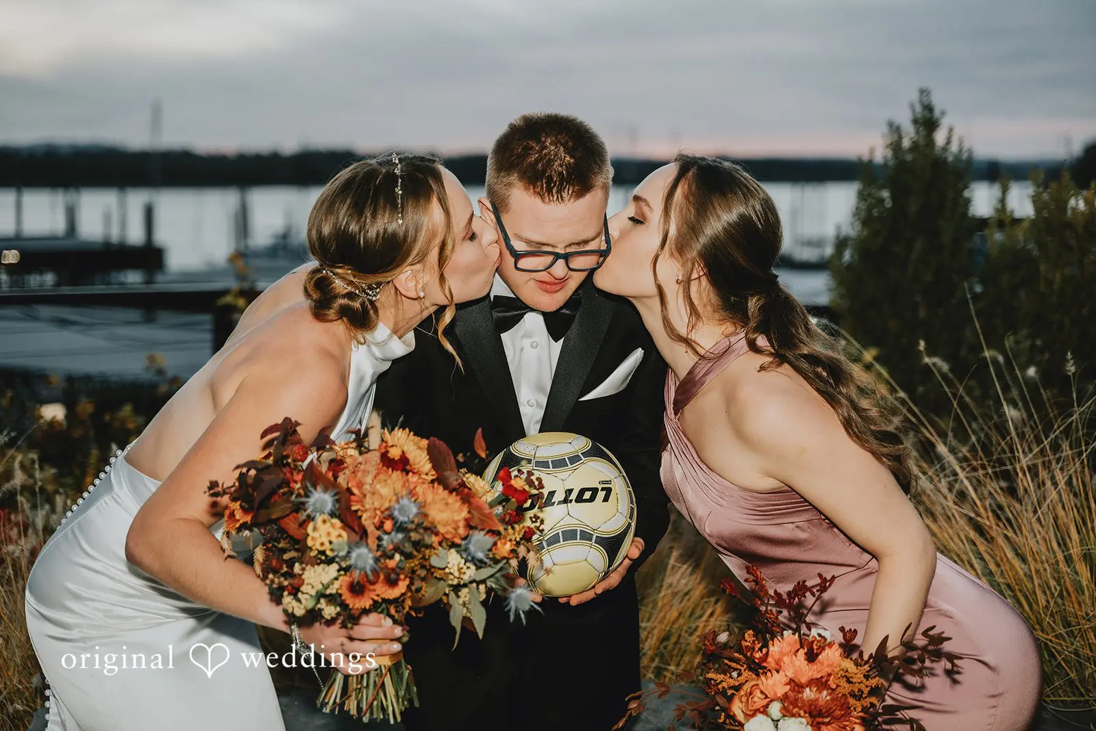 The bride with family