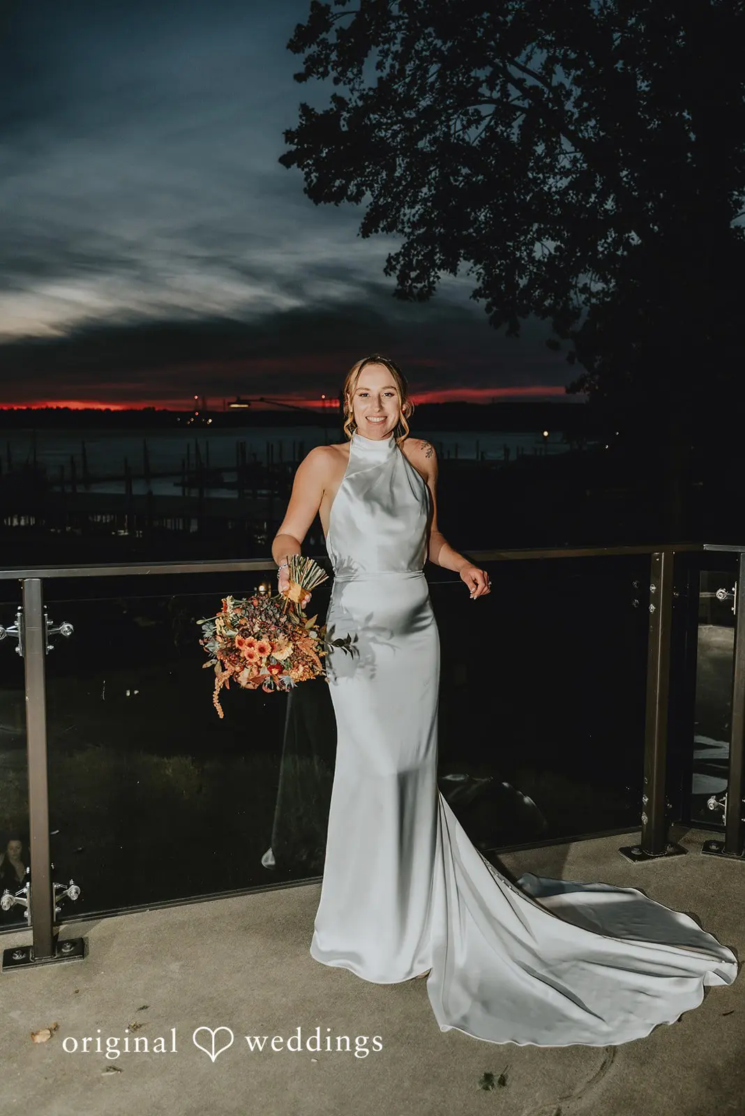 A stunning portrait of the bride at The Black Pearl