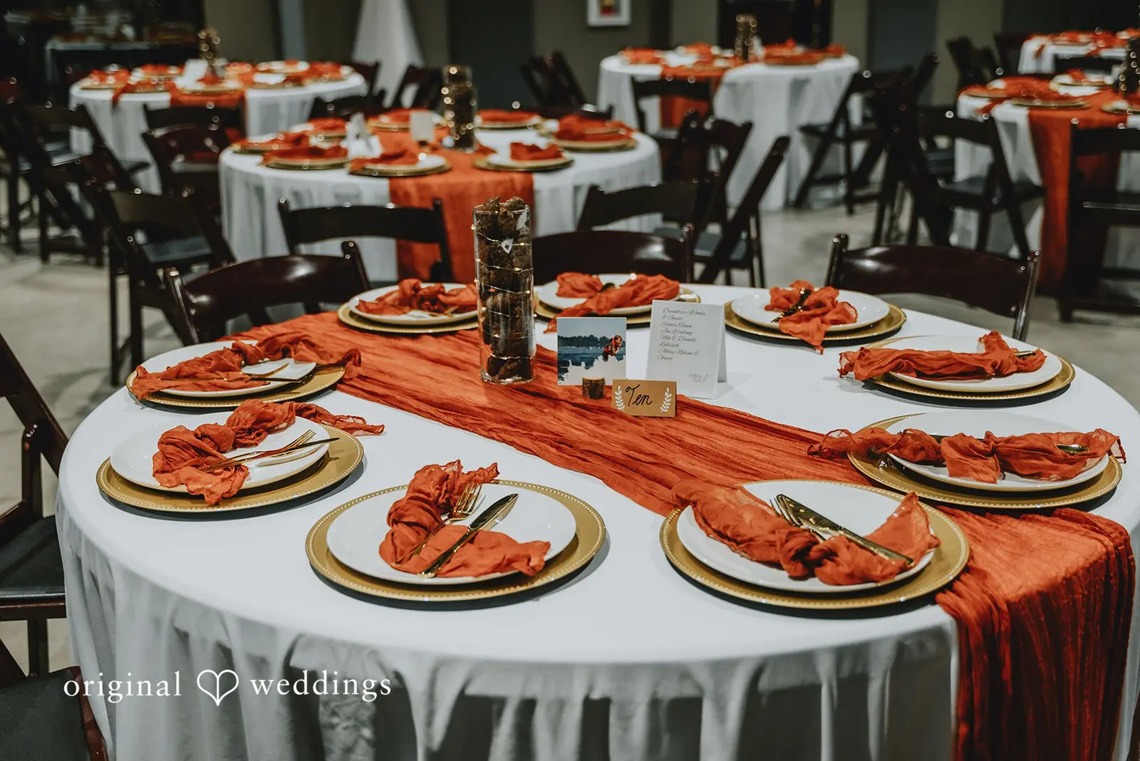 The Black Pearl's decorated reception tables