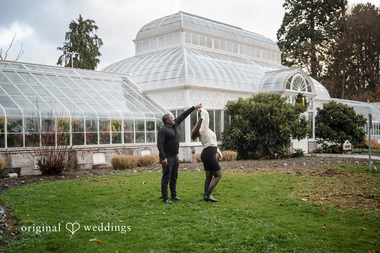 Fun time for the couple at Volunteer Park