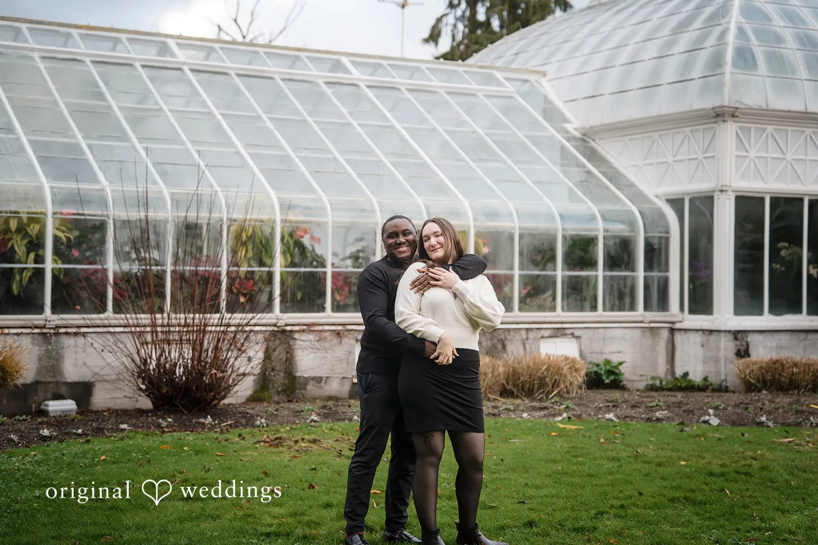 A romantic portrait of the couple showing their strong connection