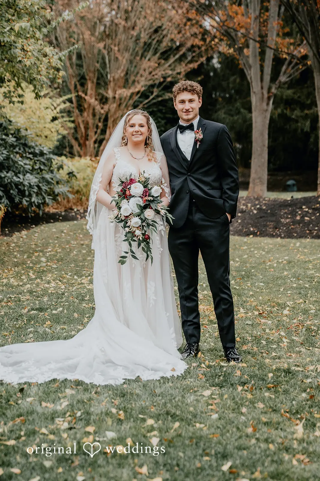A beautiful portrait of the bride and groom