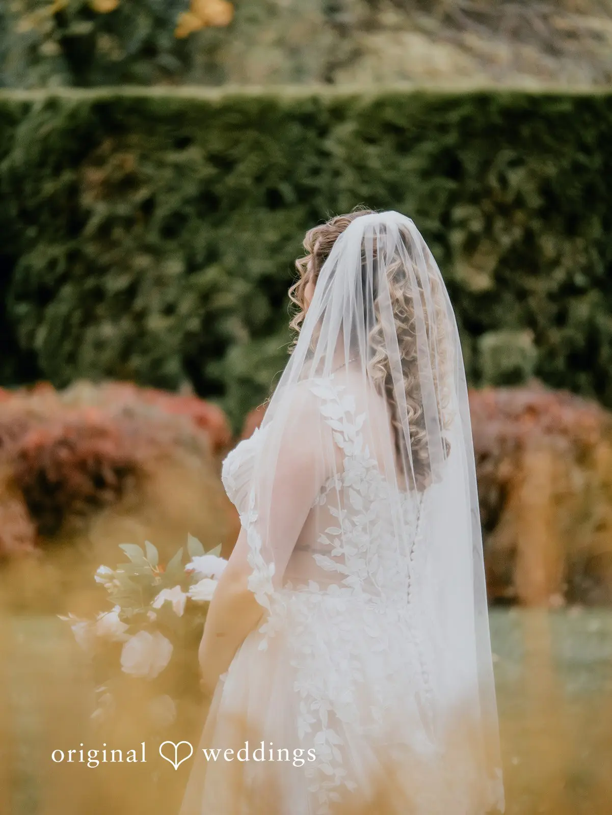 A portrait of the bride