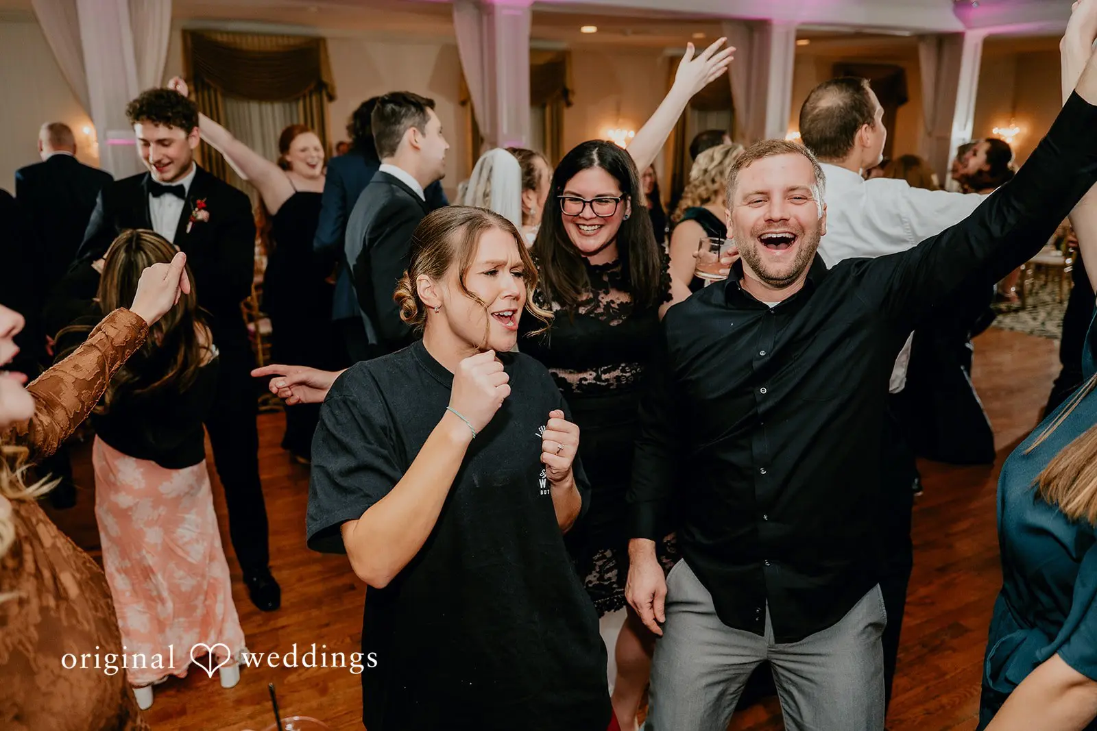 Dance time at the wedding reception