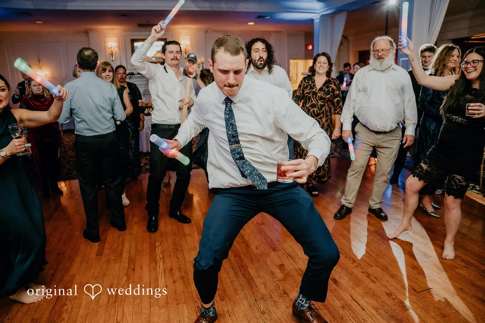 Fun time at the William Penn Inn wedding reception