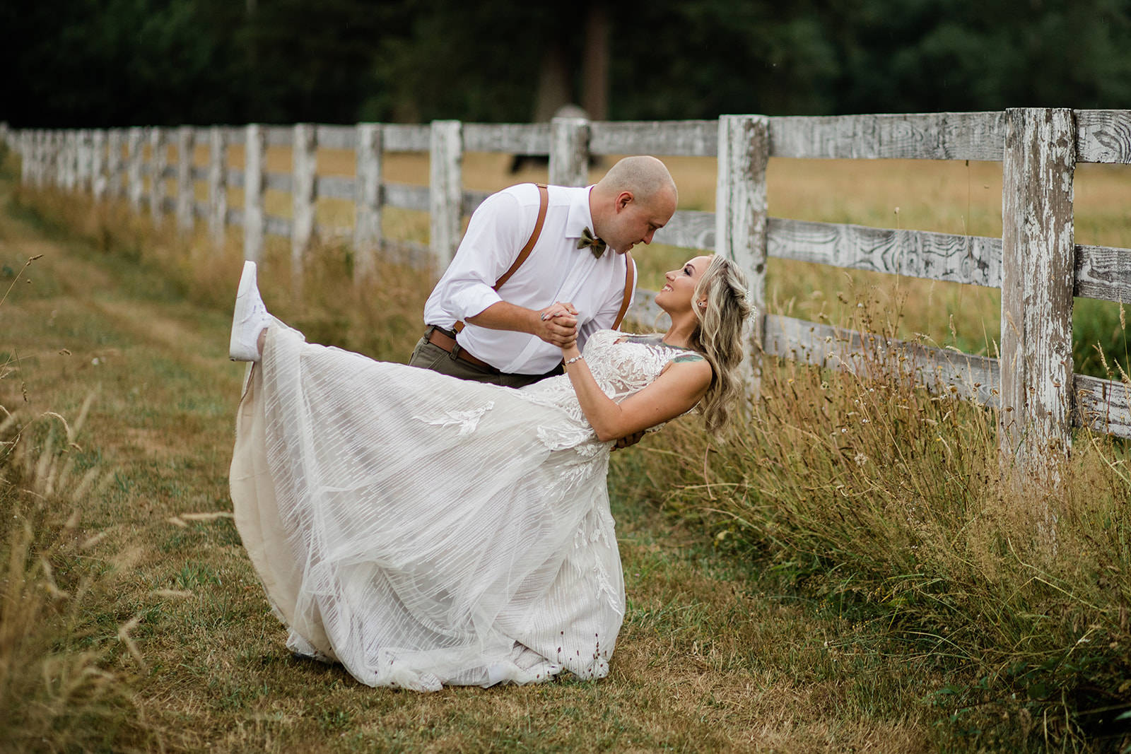 Rein Fire Ranch Wedding // Melanie + Dakota 15 Best Photo oHusband wife potrait at wedding
