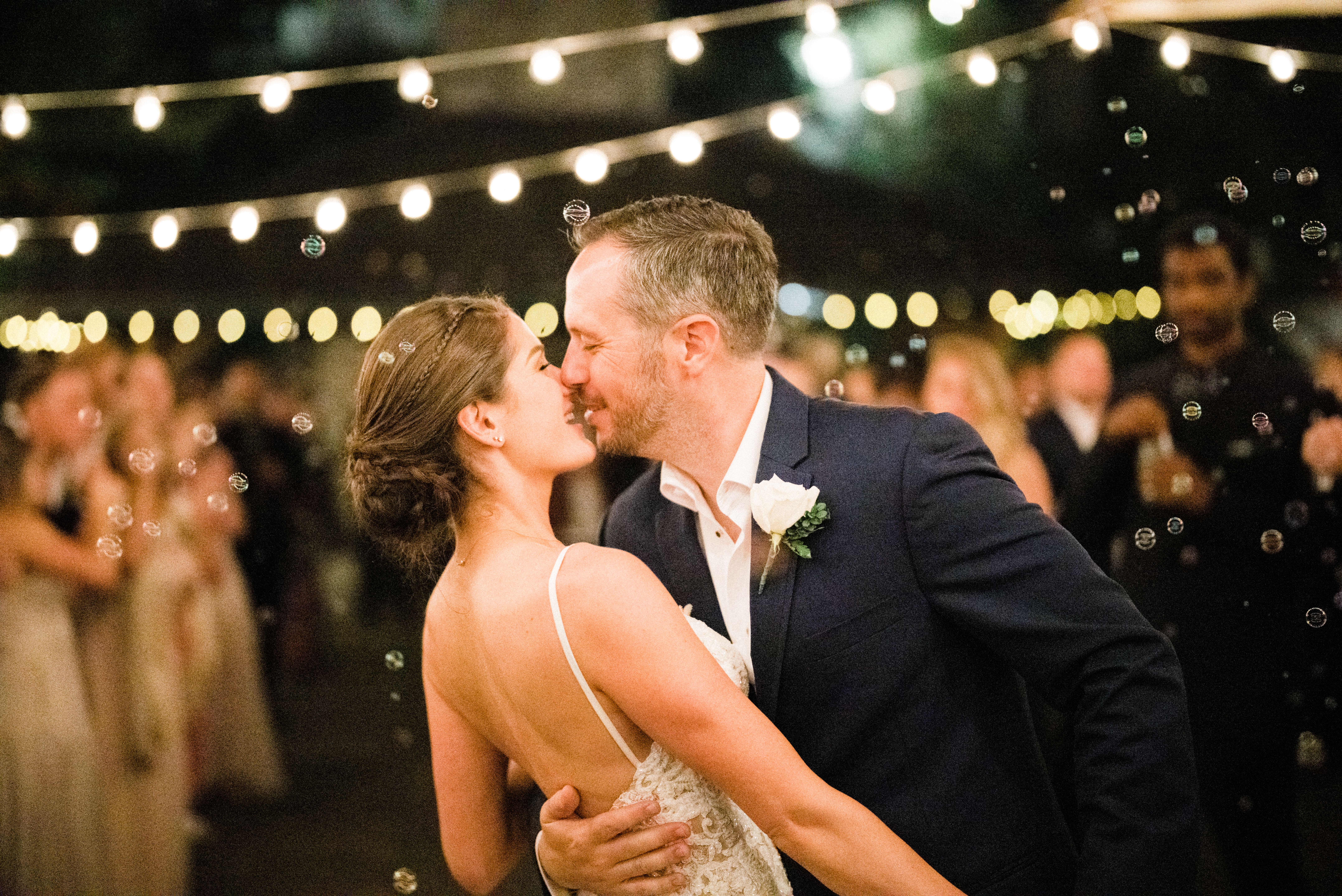 couple leaves for honeymoon after marriage at Roche Harbor Resort wedding