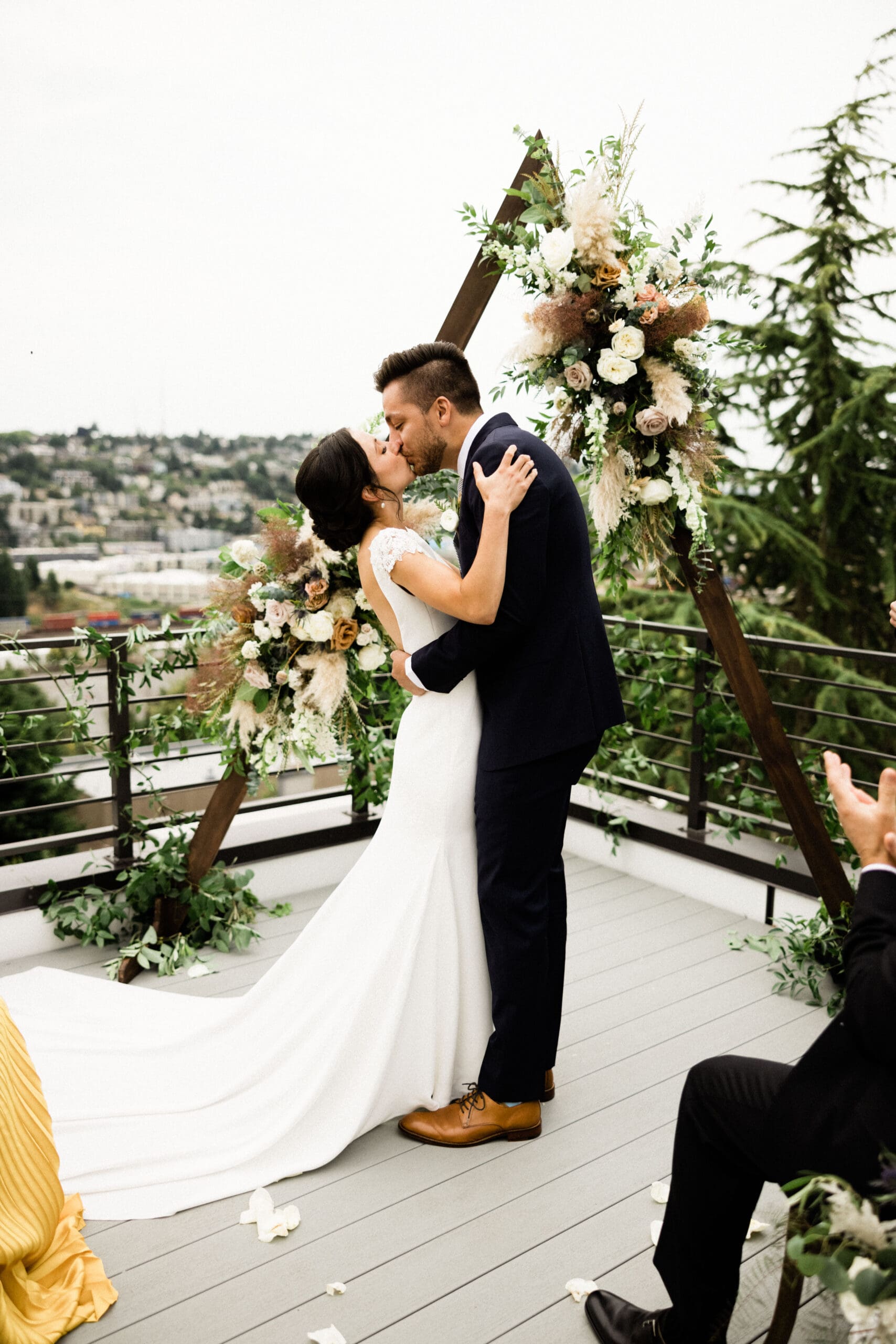 Olympic Rooftop Pavilion Wedding // Michaela + Tane