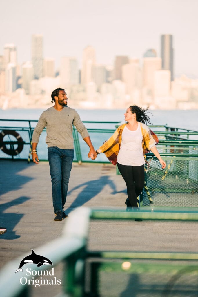 Seattle Ferry Engagement -