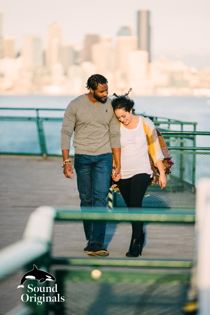 Seattle Ferry Engagement -