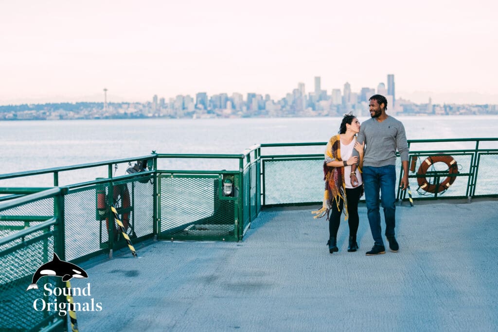 Seattle Ferry Engagement -