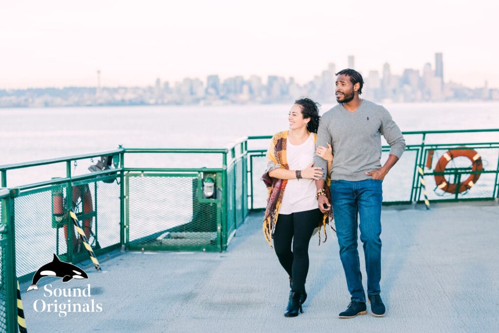 Seattle Ferry Engagement -
