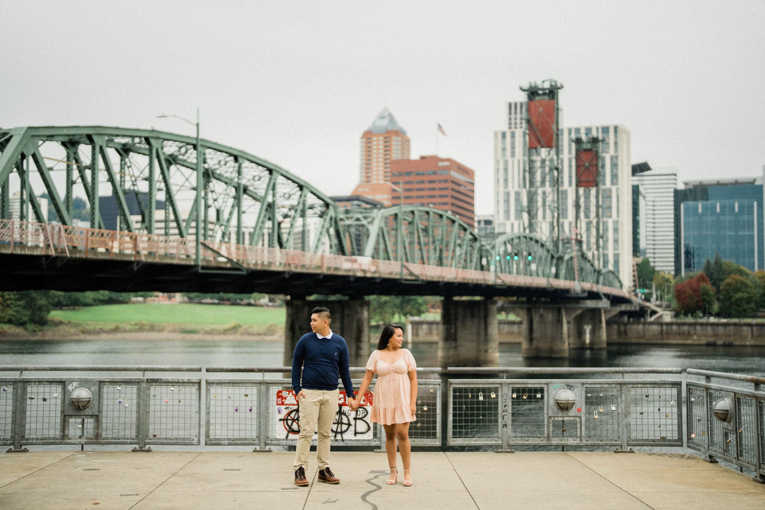 Portland Downtown Engagement Photos // Jerri & Louie -