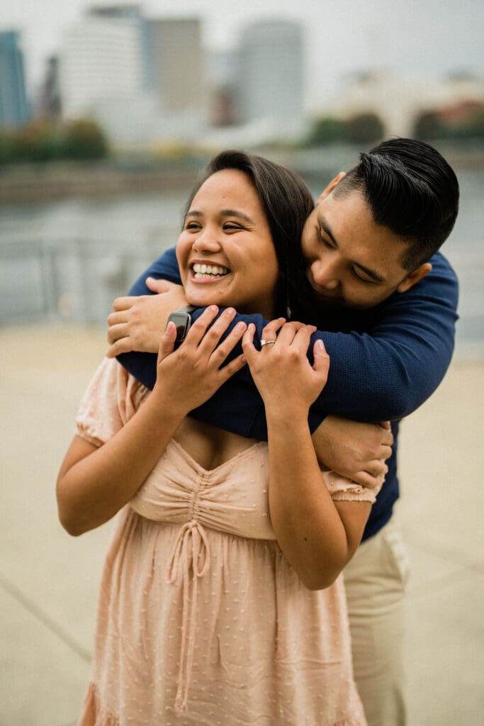 Portland Downtown Engagement Photos // Jerri & Louie -