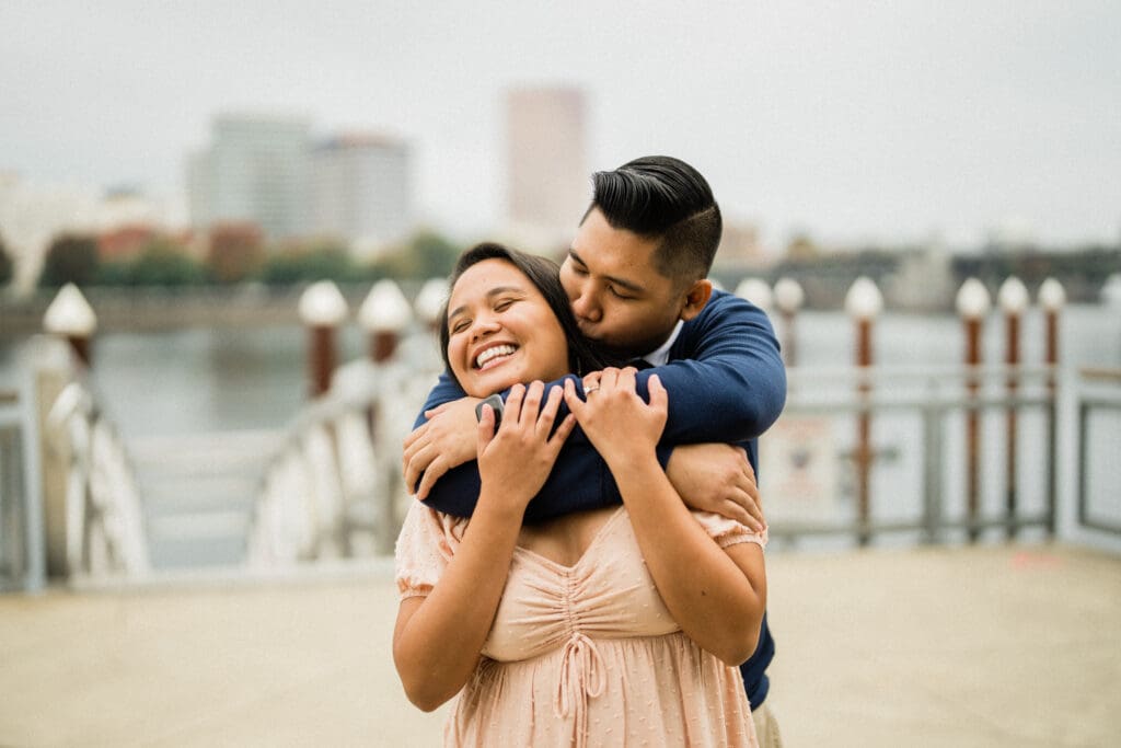 Portland Downtown Engagement Photos // Jerri & Louie -