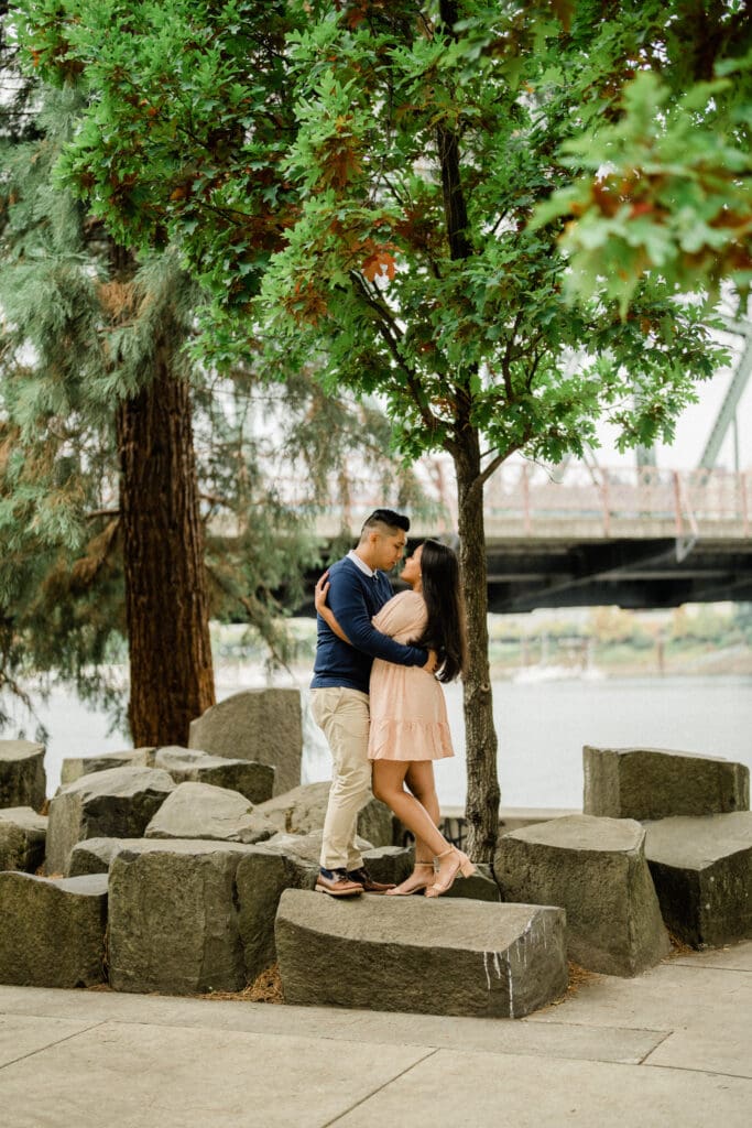 Portland Downtown Engagement Photos // Jerri & Louie -