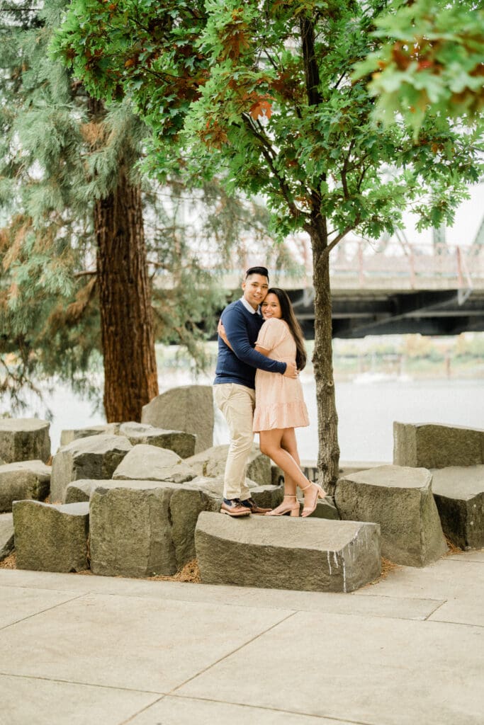 Portland Downtown Engagement Photos // Jerri & Louie -