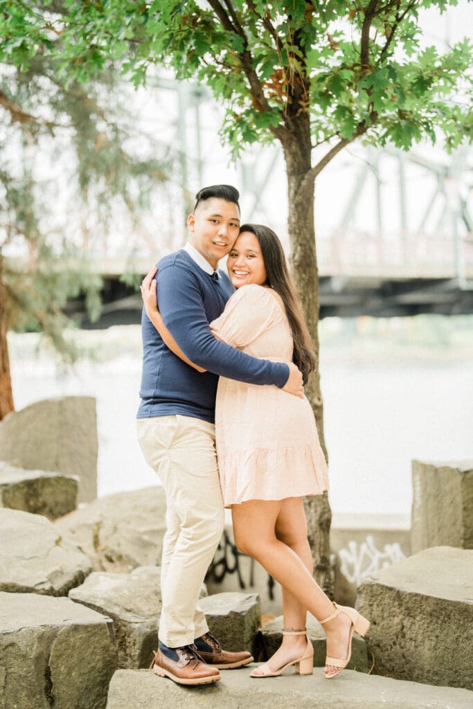 Portland Downtown Engagement Photos // Jerri & Louie -