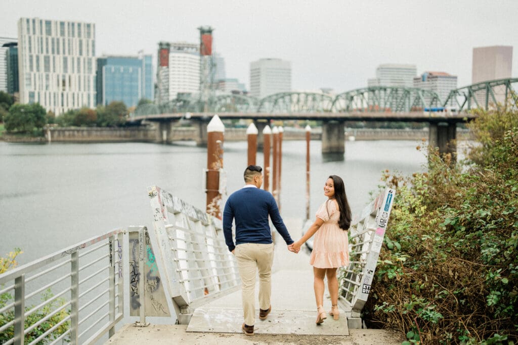 Portland Downtown Engagement Photos // Jerri & Louie -