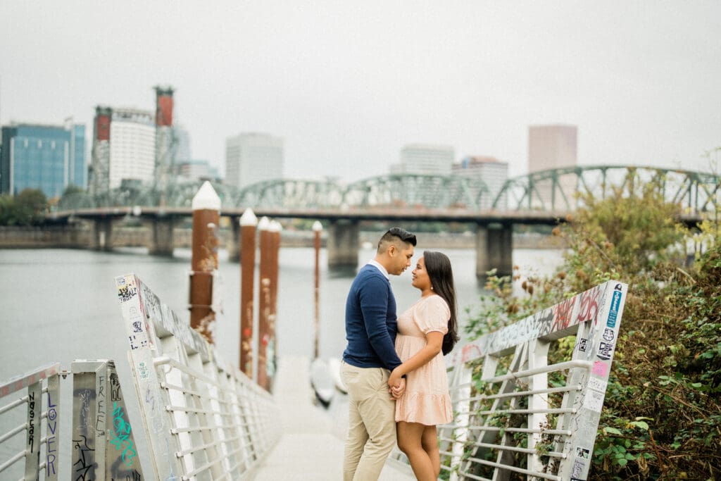 Portland Downtown Engagement Photos // Jerri & Louie -