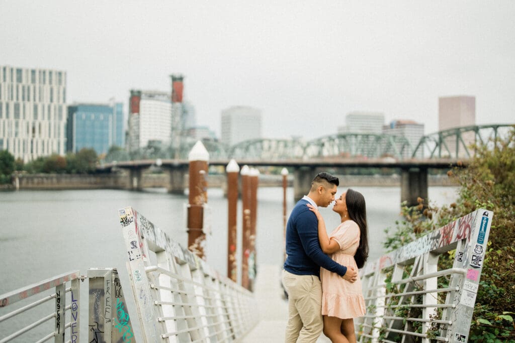 Portland Downtown Engagement Photos // Jerri & Louie -