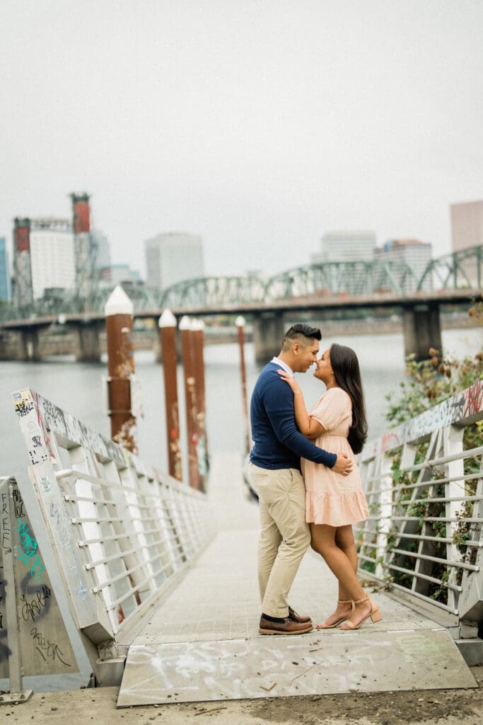 Portland Downtown Engagement Photos // Jerri & Louie -