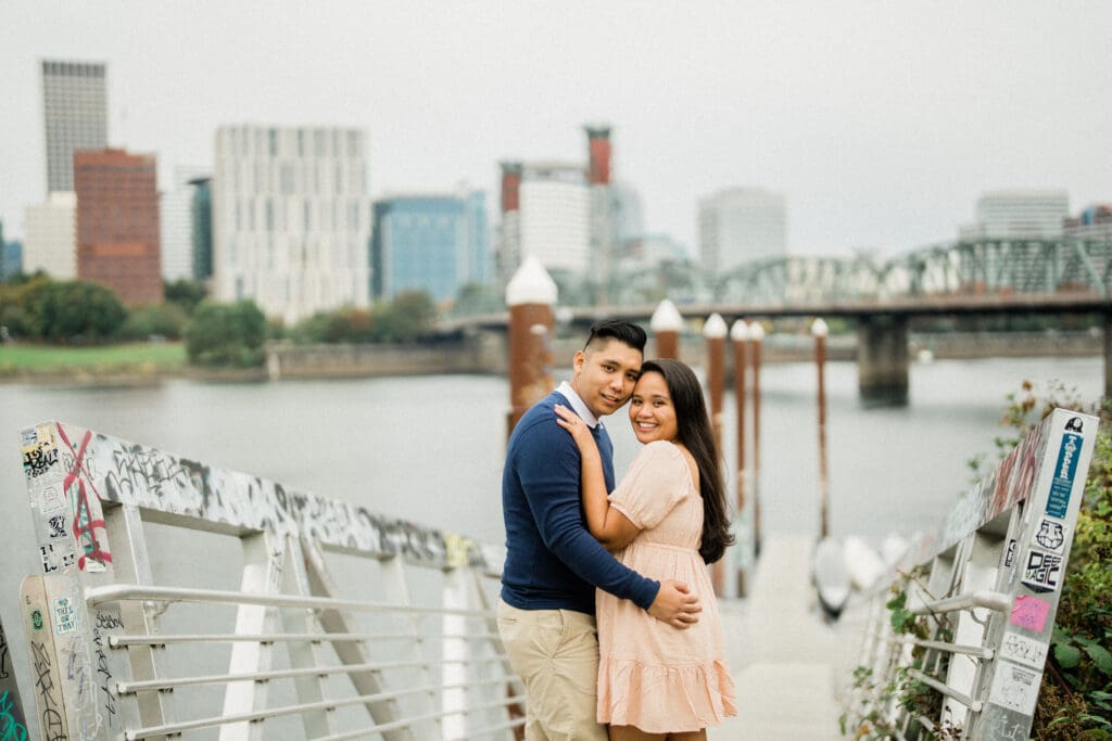 Portland Downtown Engagement Photos // Jerri & Louie -