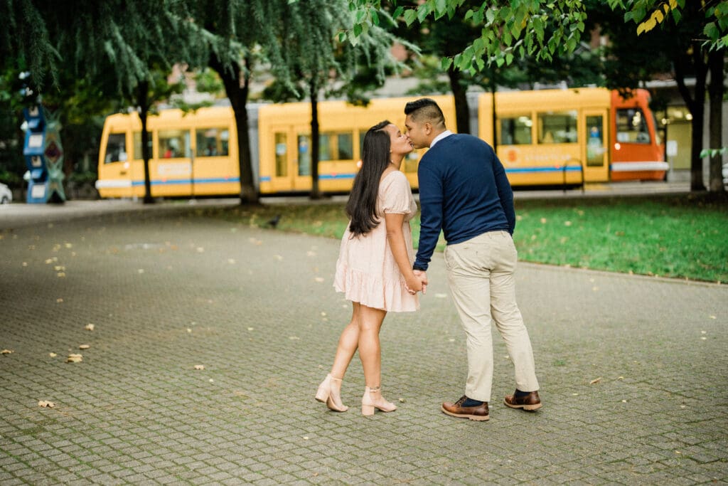 Portland Downtown Engagement Photos // Jerri & Louie -