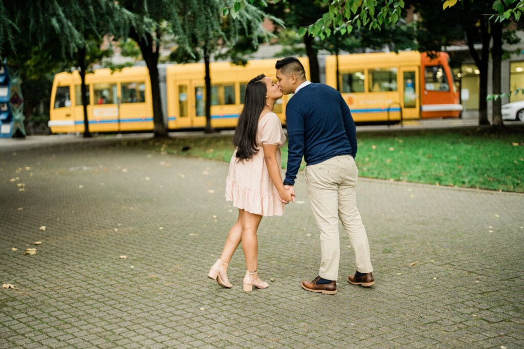 Portland Downtown Engagement Photos // Jerri & Louie -