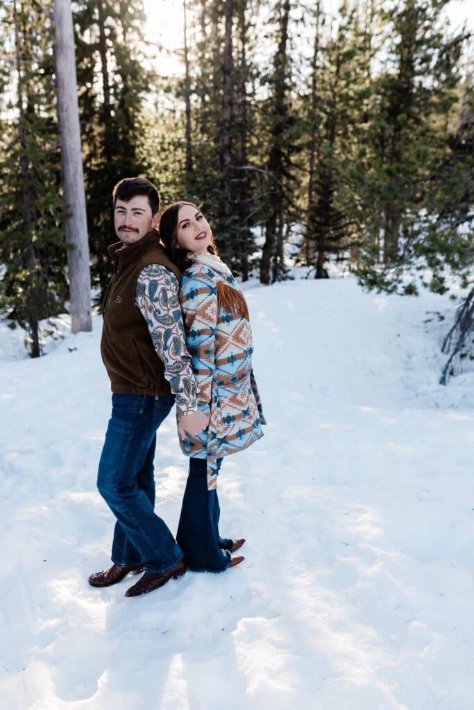 Snowy Engagement -