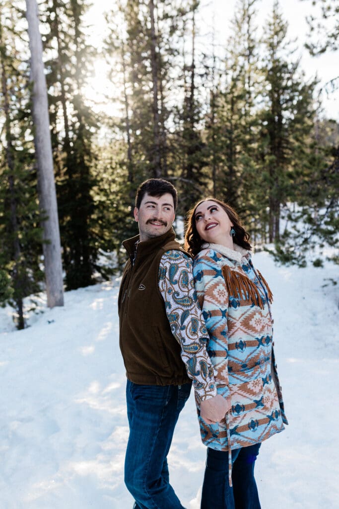 Snowy Engagement -