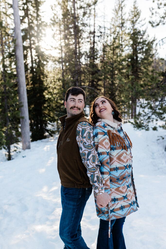 Snowy Engagement -