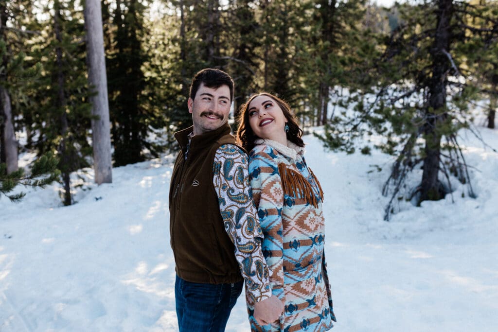 Snowy Engagement -