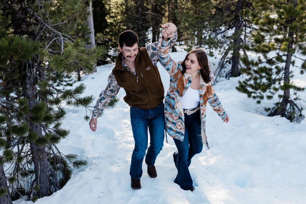 Snowy Engagement -