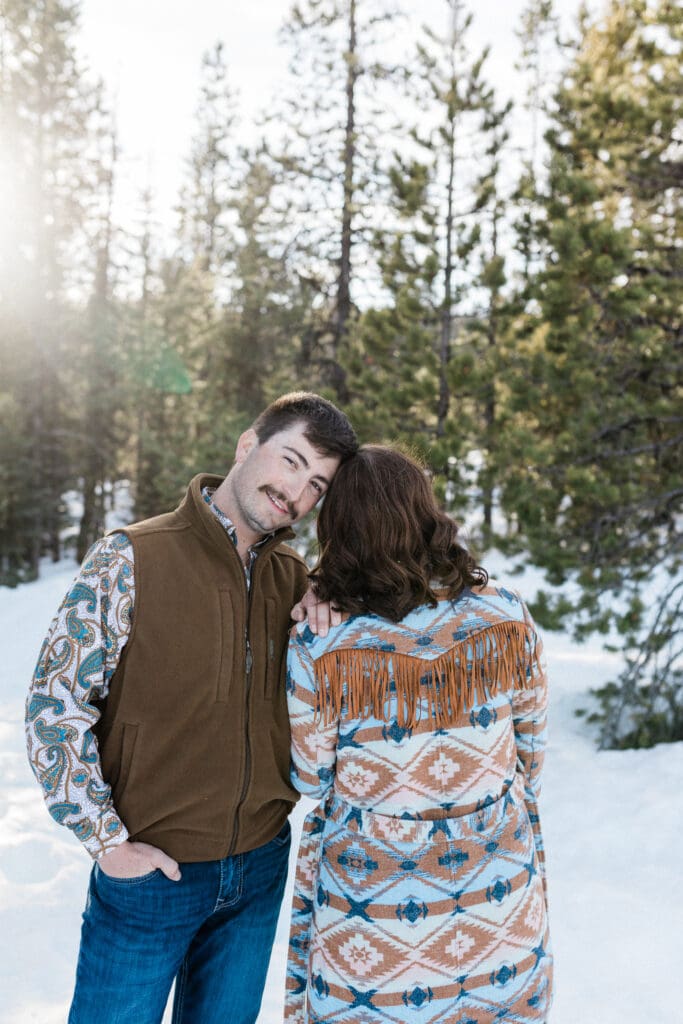 Snowy Engagement -