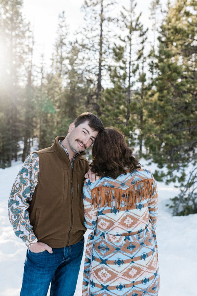 Snowy Engagement -