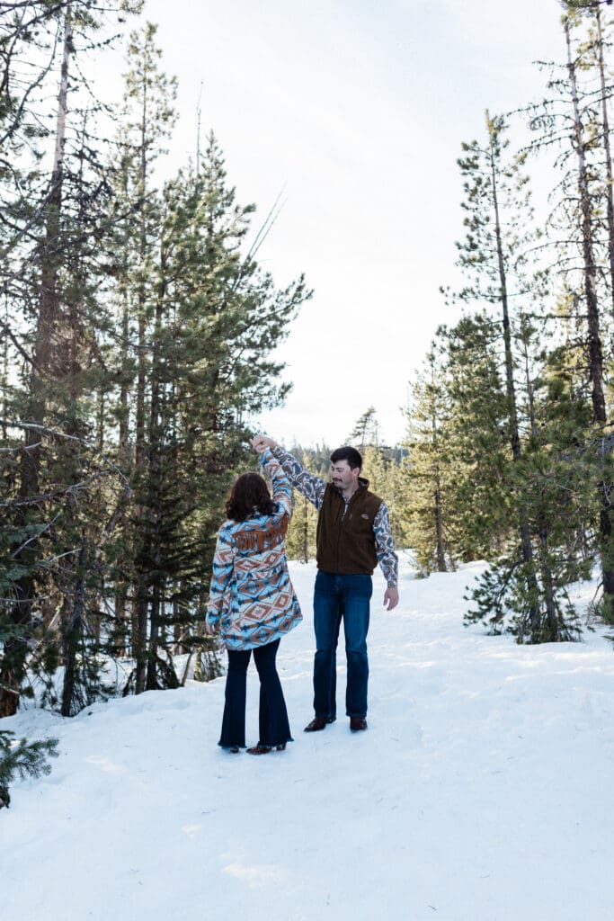 Snowy Engagement -