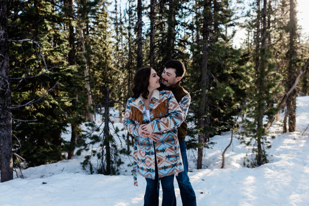 Snowy Engagement -