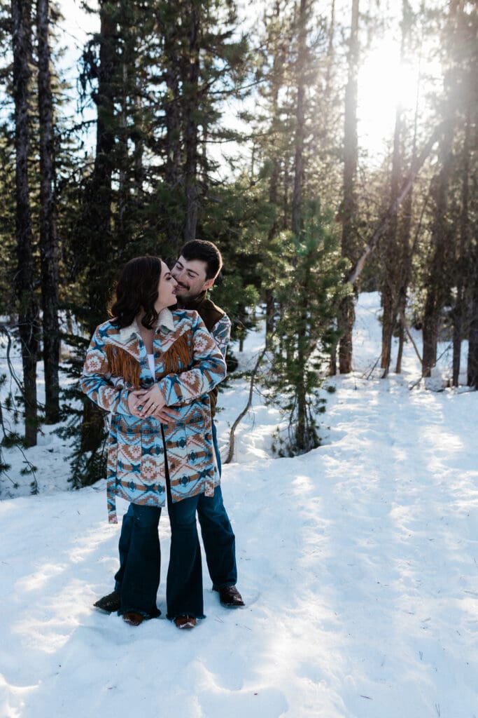 Snowy Engagement -