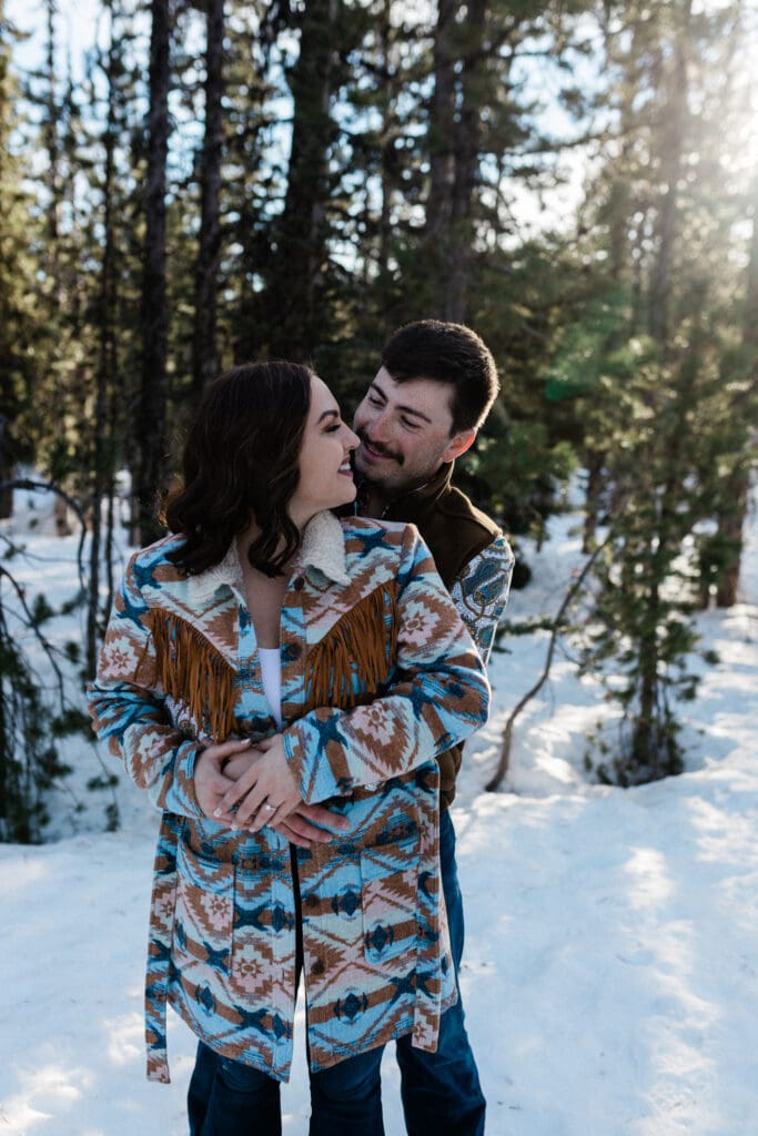 Snowy Engagement -