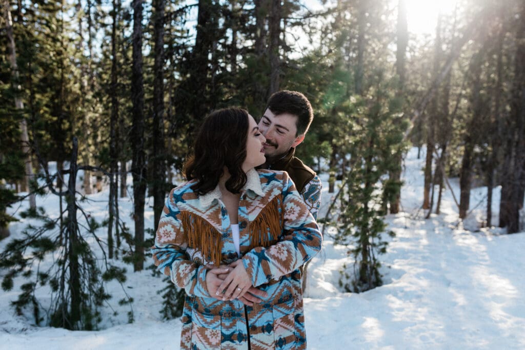 Snowy Engagement -