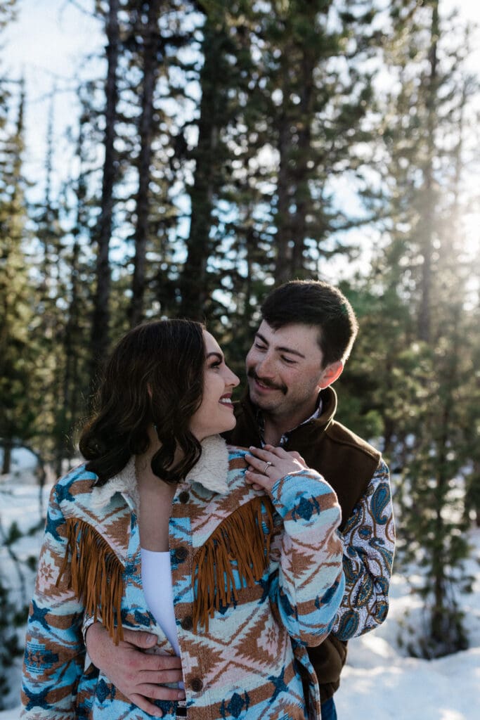 Snowy Engagement -