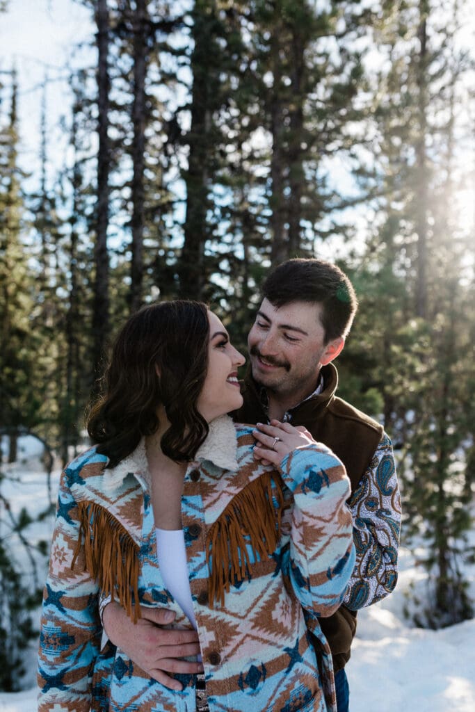 Snowy Engagement -