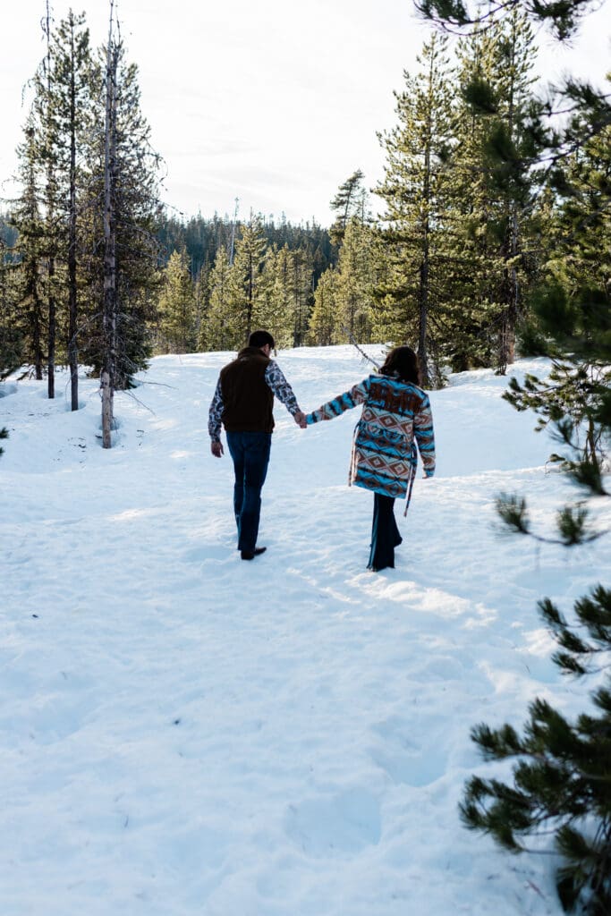 Snowy Engagement -