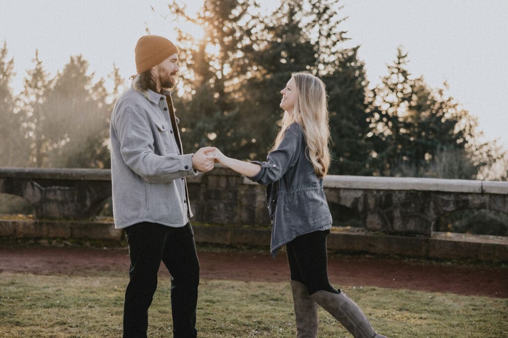 Rocky Butte Engagement // Christine + Zack -