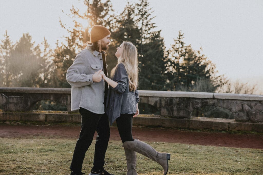 Rocky Butte Engagement // Christine + Zack -